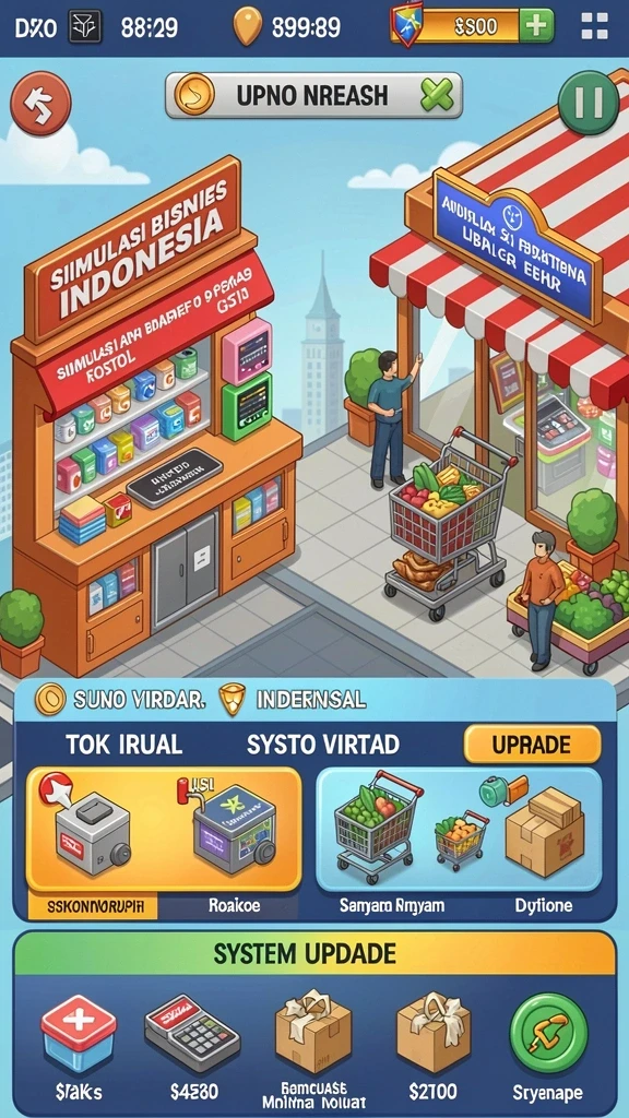 Tampilan menarik dengan berbagai tema permainan.
