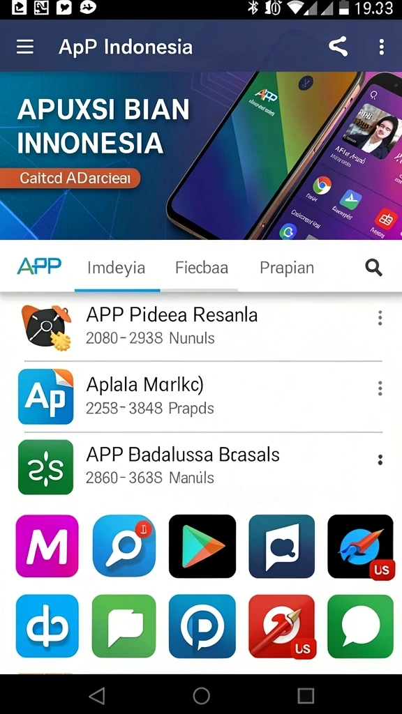 Tampilan awal yang menarik dan mudah dimengerti.