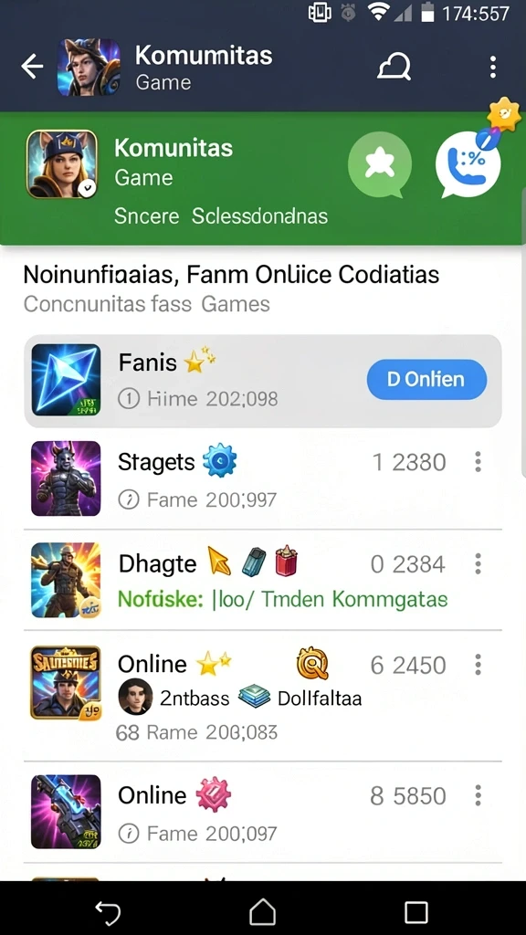 Tangkapan layar menunjukkan upgrade karakter yang menarik.