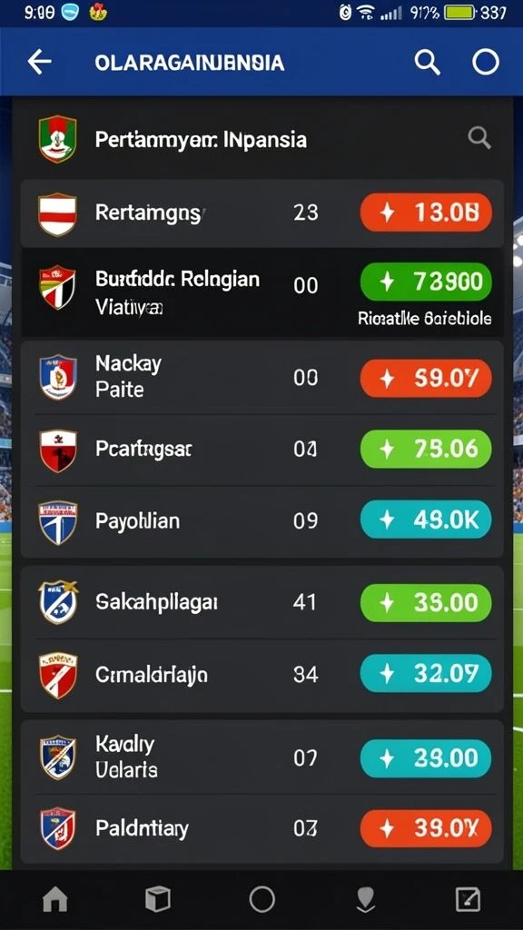 Tampilan menu utama yang menarik dan mudah dinavigasi.