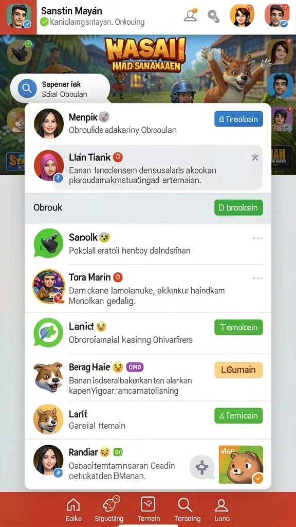 Fitur multiplayer memungkinkan Anda bermain dengan teman.