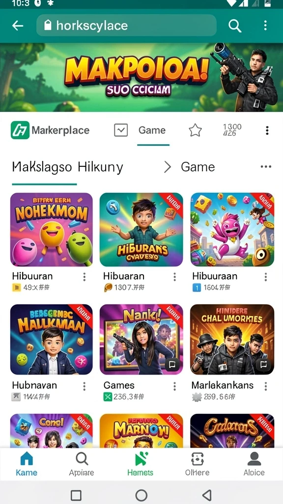 Tantangan level yang mendebarkan dan seru.