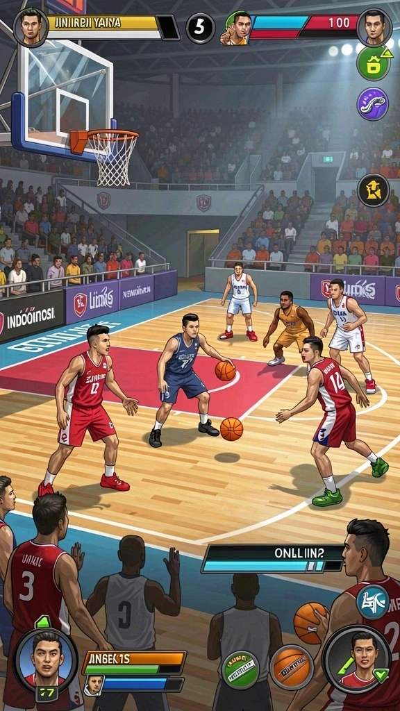 Screenshot tantangan epik melawan monster.