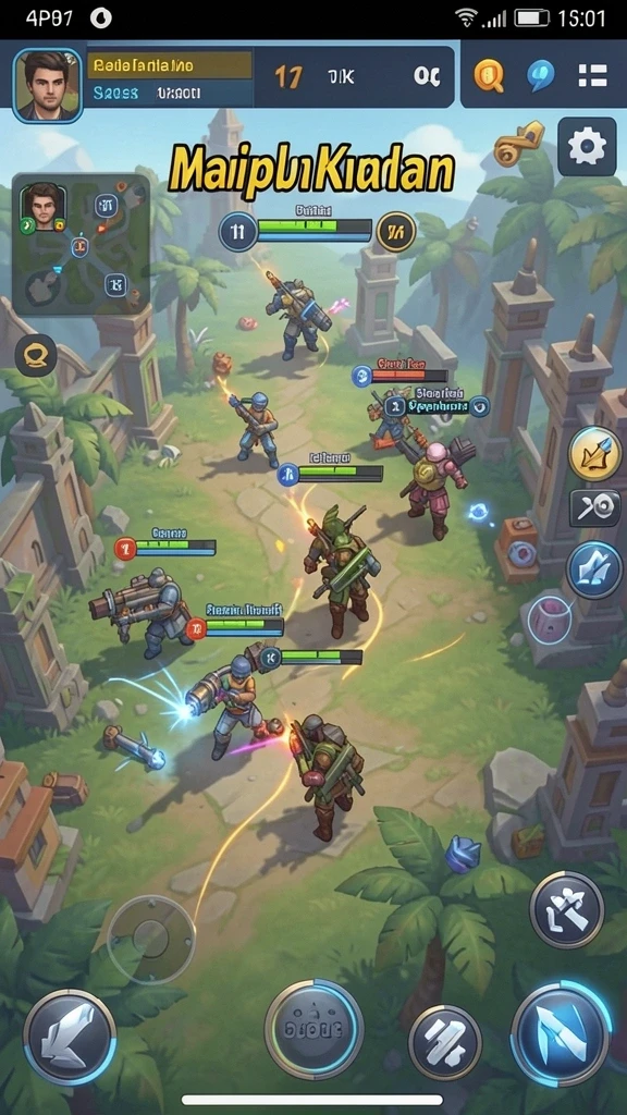 Tampilan antarmuka GAMERP yang ramah pengguna.