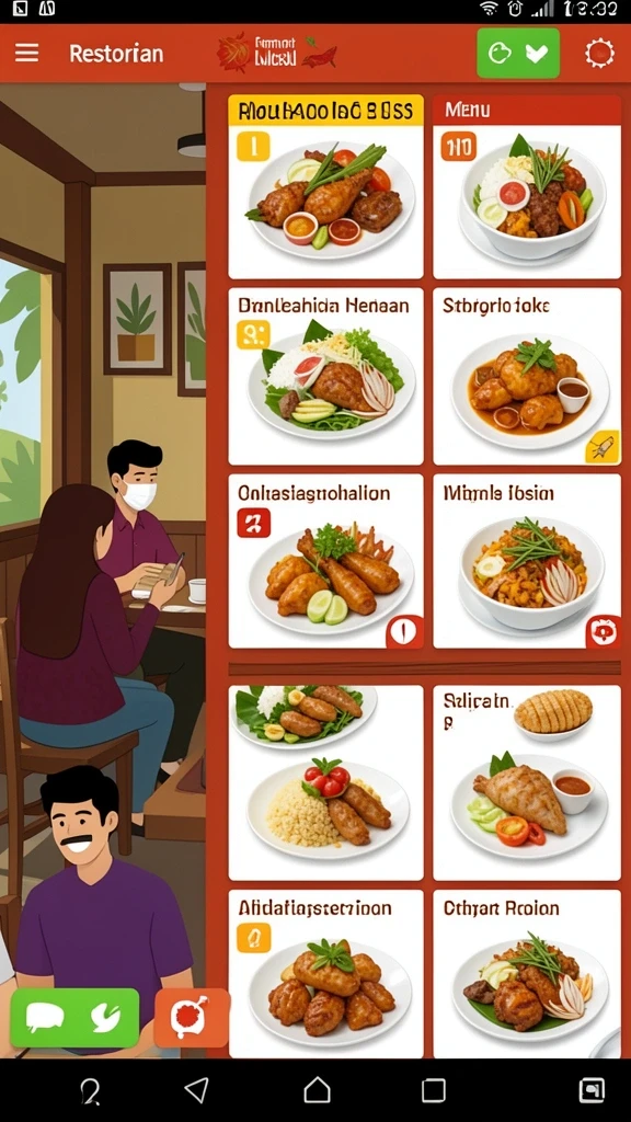 Menu pengaturan yang mudah digunakan dan intuitif.