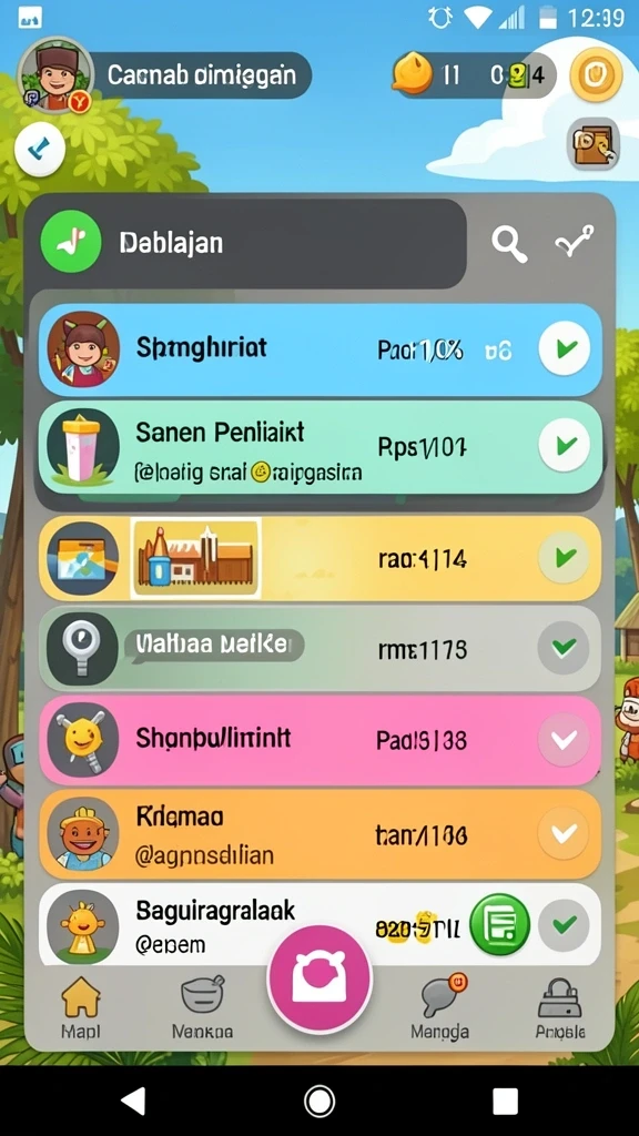 Tampilan utama aplikasi IDN668 yang menarik.