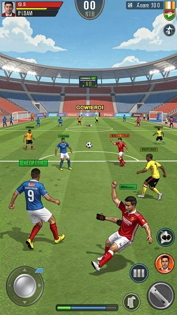 Tangkapan layar memperlihatkan menu karakter dengan berbagai upgrade.