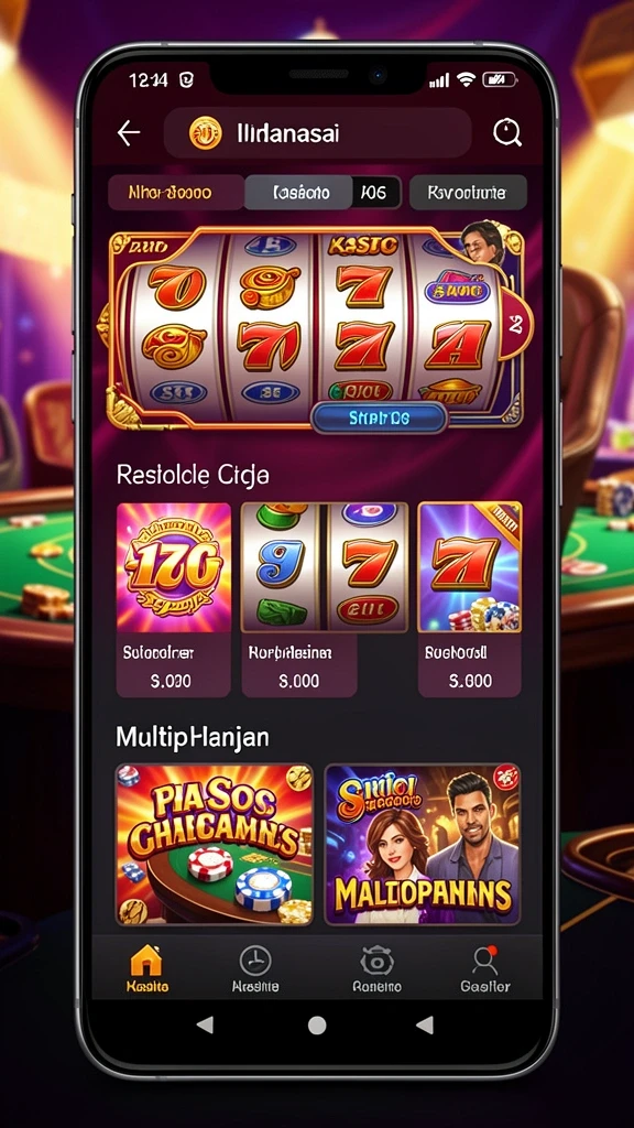 Tampilan mesin slot yang menarik dan colorful.