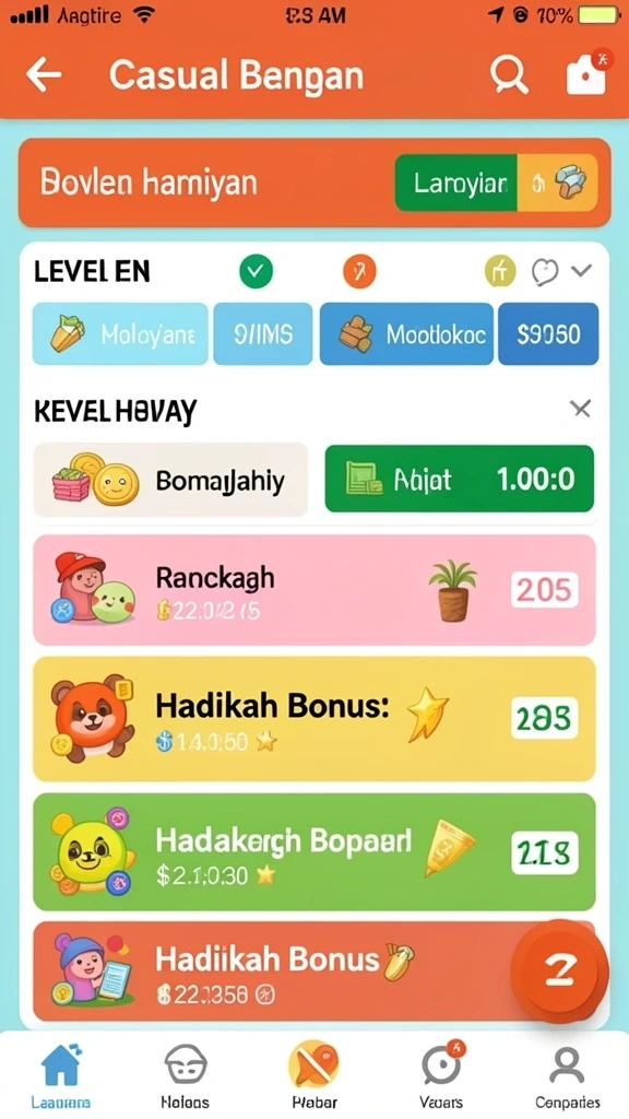 Level baru yang menantang dan seru.