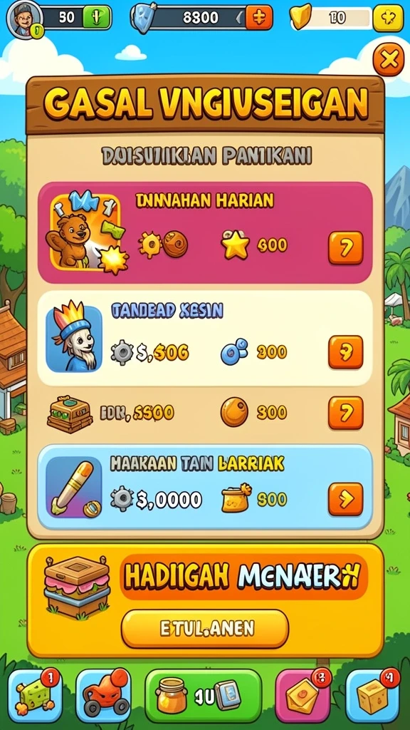 Tampilan antarmuka LUCUBET yang user-friendly dan menarik.
