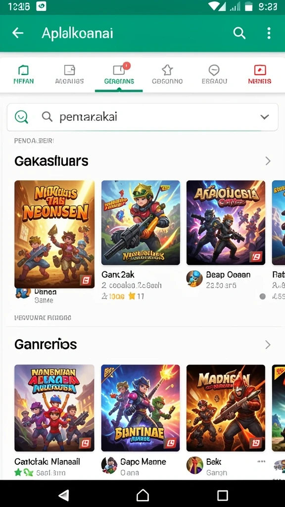 Berbagai pilihan permainan slot yang tersedia.