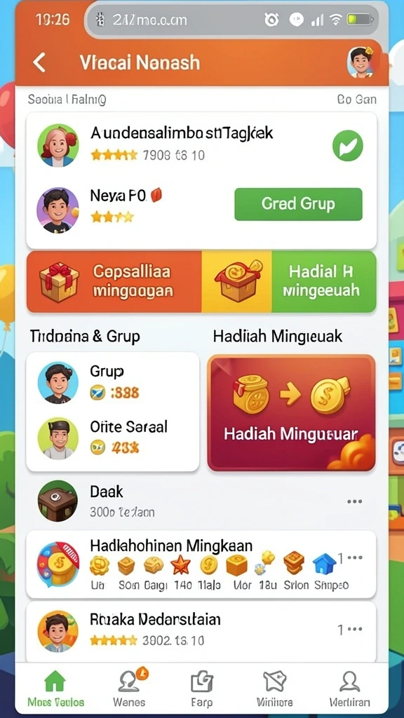 Tampilan utama game MILO4D yang menarik.