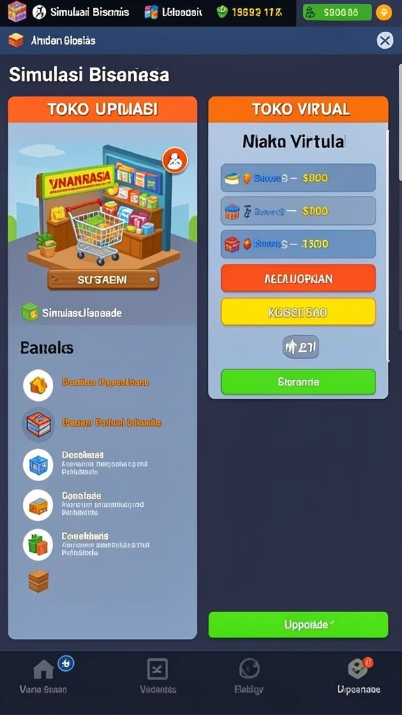 Tampilan antarmuka yang menarik dan user-friendly.