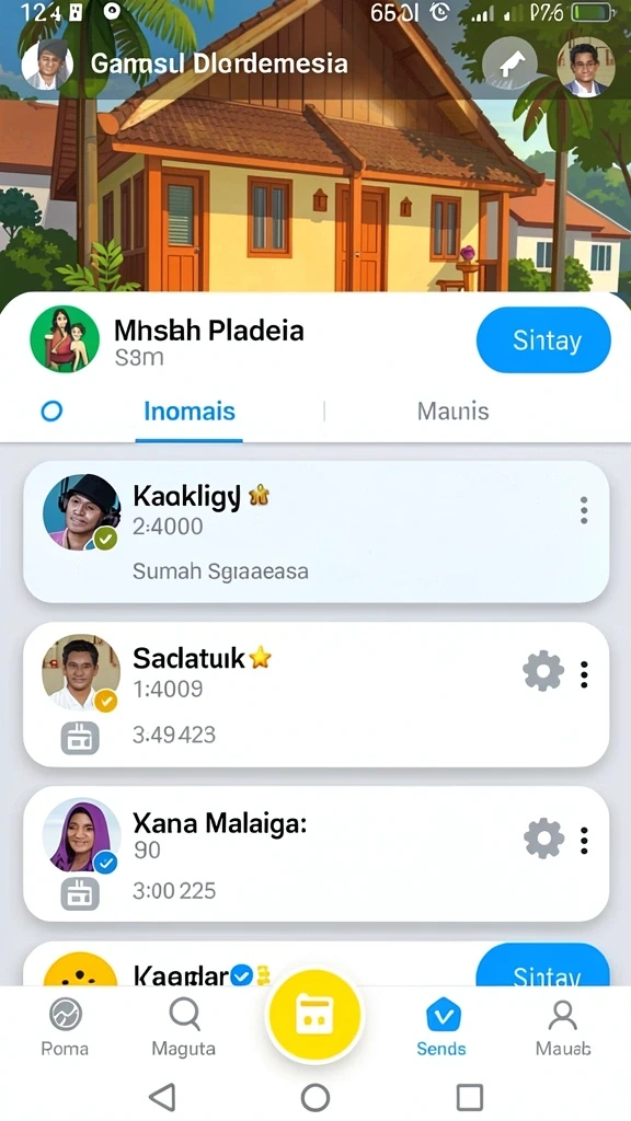 Tampilan awal permainan yang memukau dan menarik.