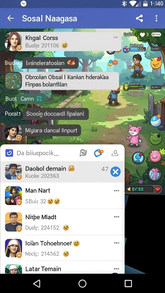 Mode multiplayer yang memungkinkan bersaing dengan teman.