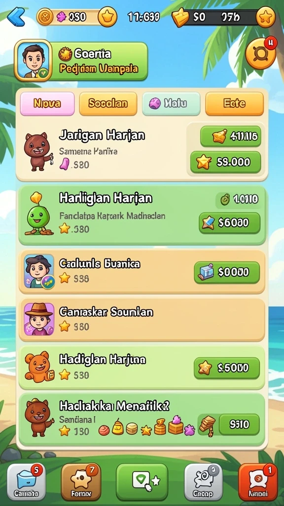 Tampilan karakter utama yang menarik di dalam game.