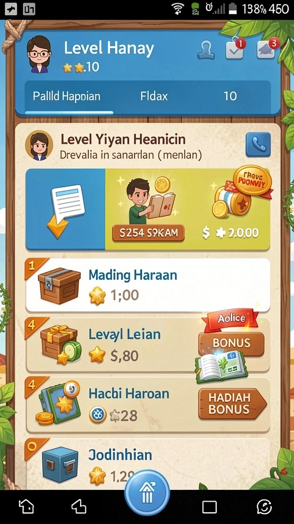 Mode multiplayer yang memungkinkan bersaing dengan teman.